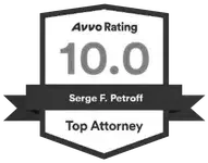 Avvo Rating 10.0 — Serge F. Petroff